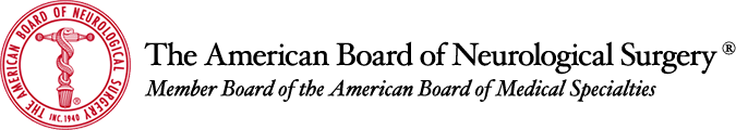 Board certified in neurosurgery Logo