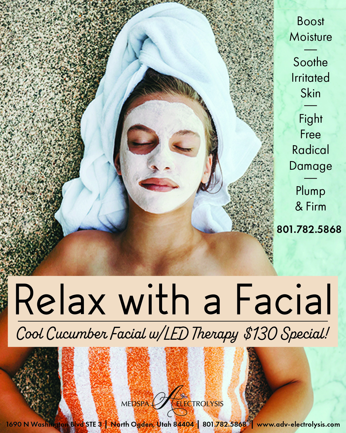 Led Light Therapy Medical Spa Specials July 2025 North Ogden Facial2