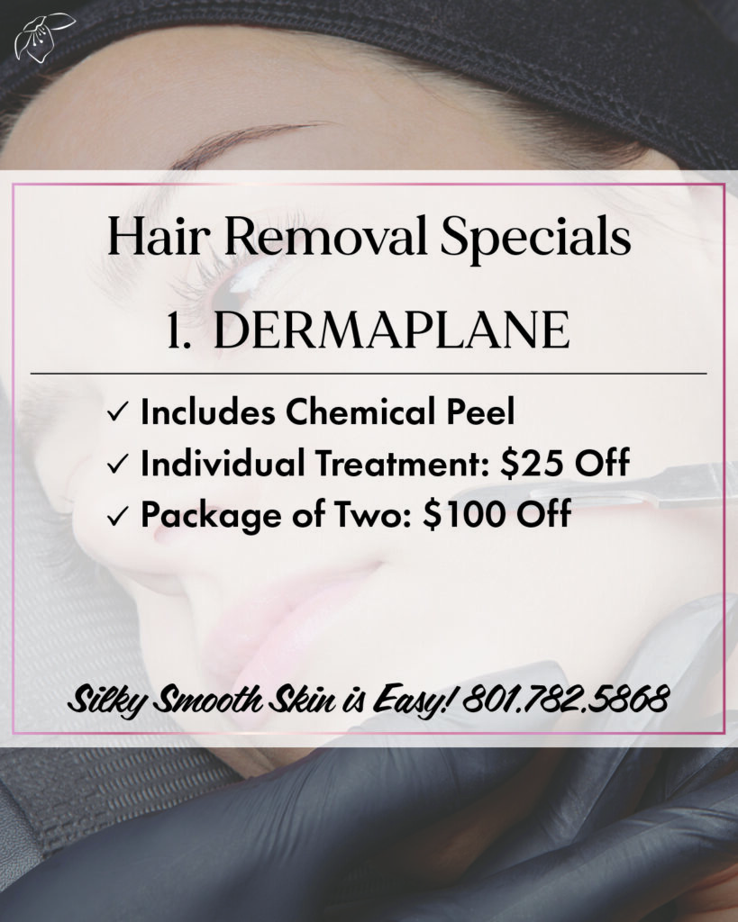 Dermaplaning north ogden med spa specials september 2026 2